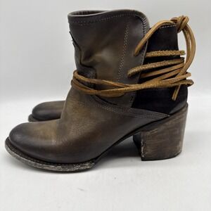 Freebird CASEY Ankle‎ Boots Womens 8 Leather Distressed Booties Boho